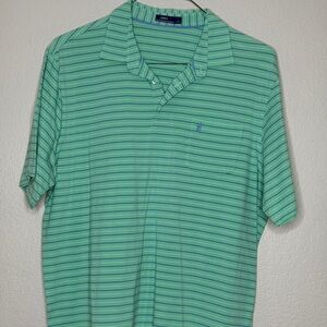 Green Striped Men's Shirt